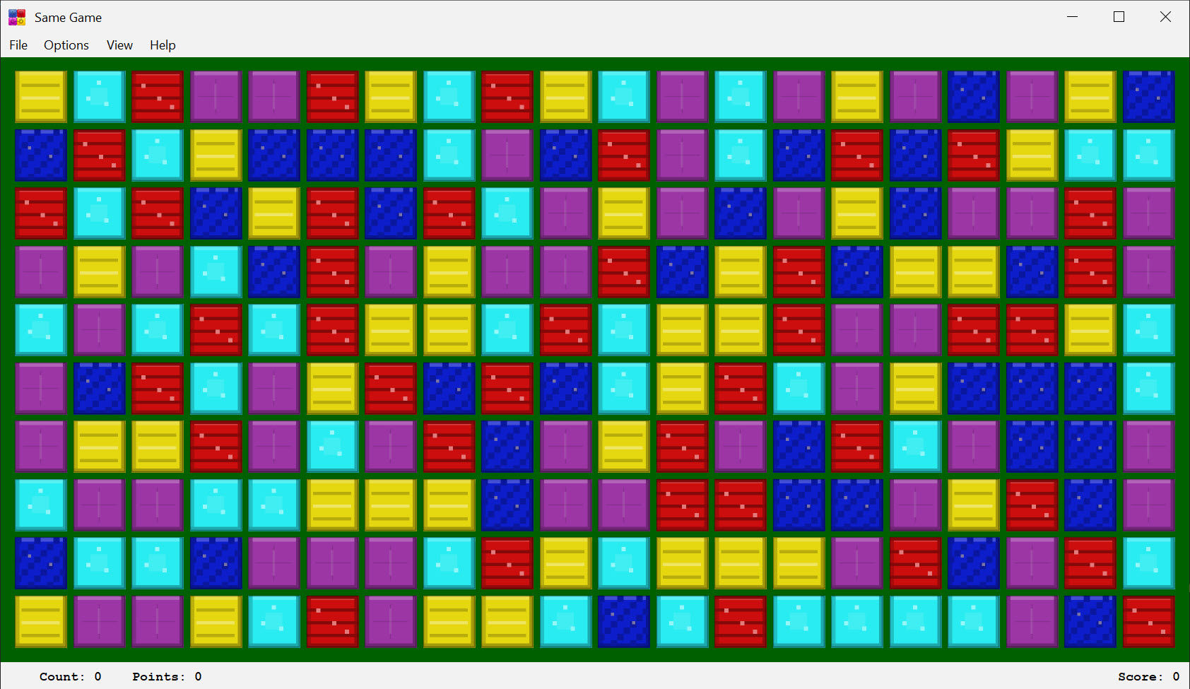 Screenshot of BlockCraft Skin of Same Game
