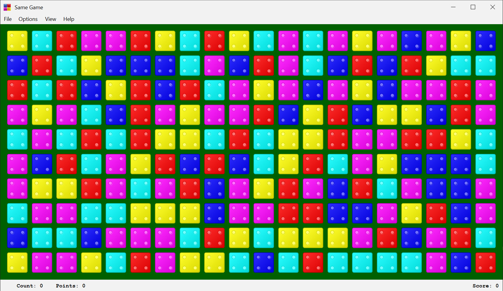 Screenshot of Bricks Skin of Same Game