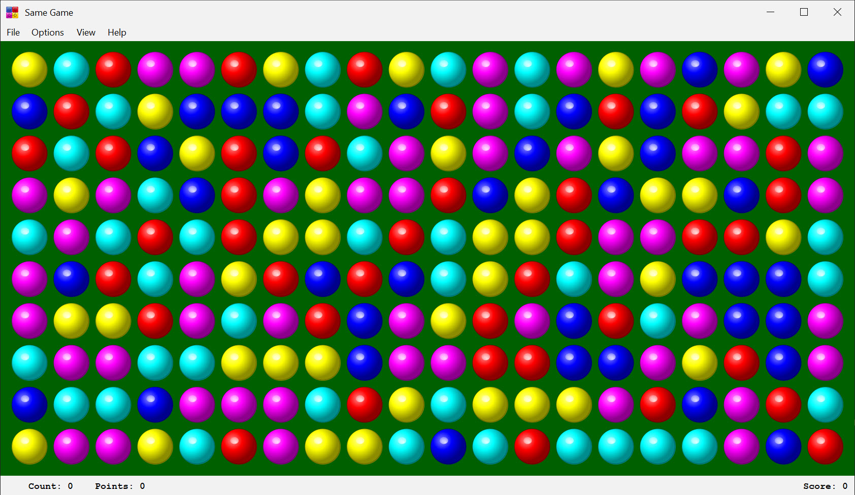Screenshot of Marbles Skin of Same Game